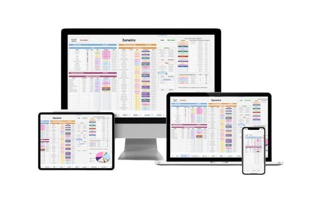 Ferramenta financeira em múltiplos dispositivos